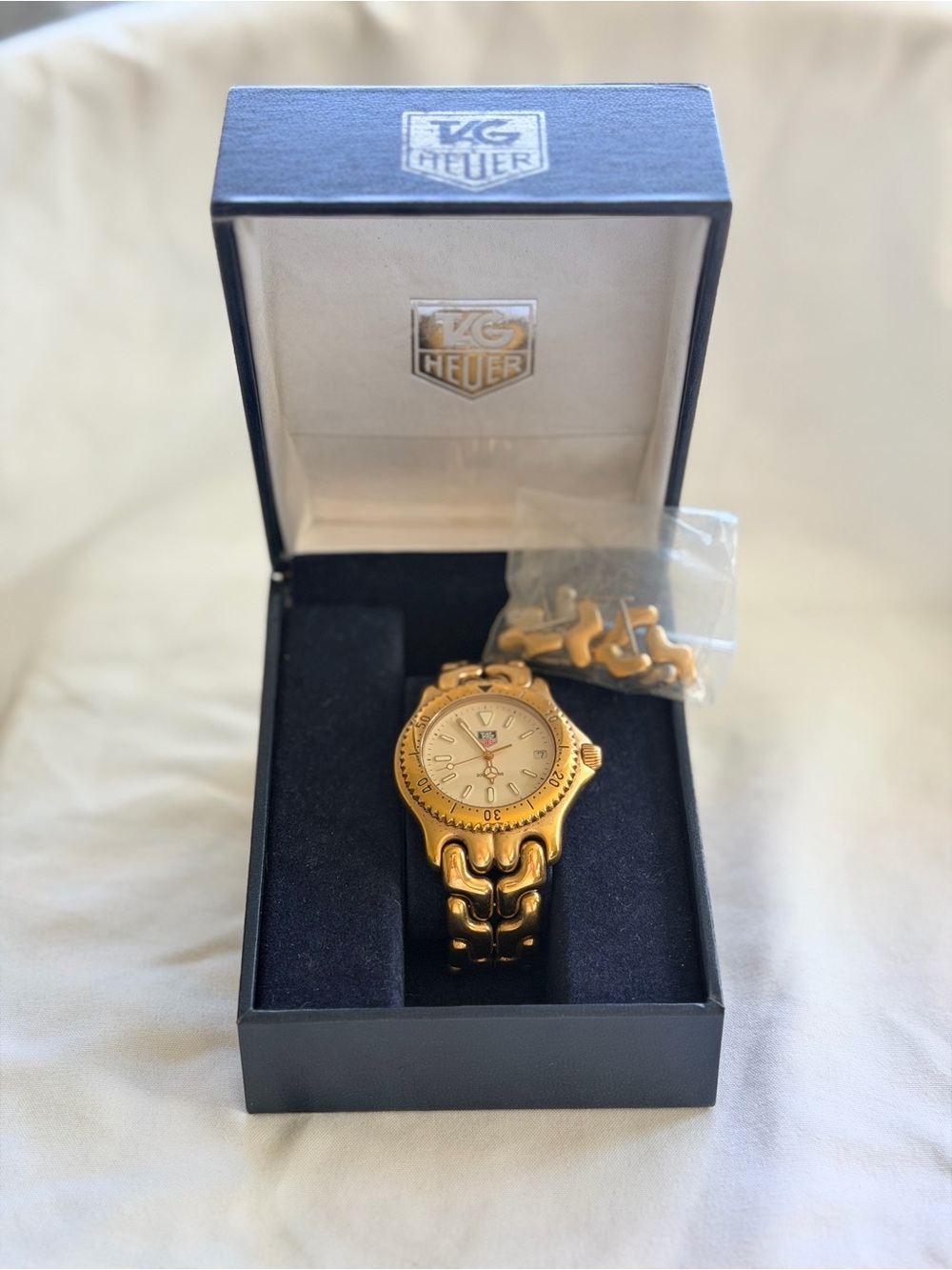 Tag Heuer Gold Men's Link Watch with Matching Bracelet